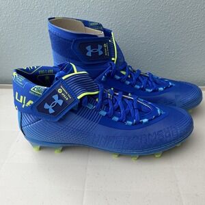 Under Armour Highlight MC Blue Men 11.5 Football Cleats 3023716-405‎ NEW